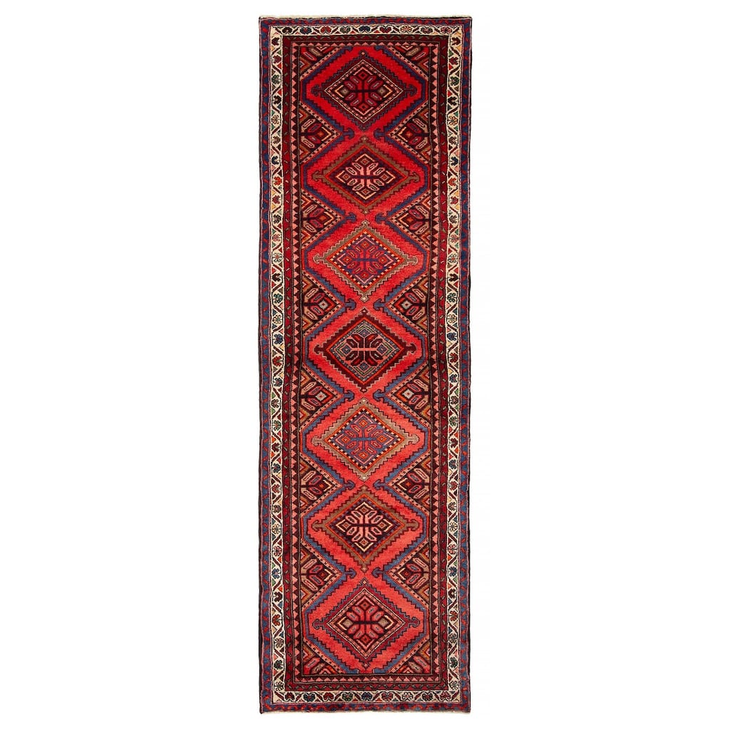 ECARPETGALLERY Hand-knotted Konya Anatolian Red Wool Rug - 2' 11" x 9' 7"