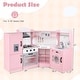 preview thumbnail 7 of 34, Costway Corner Play Kitchen Toddler Kitchen Playset with Range Hood, - See Details