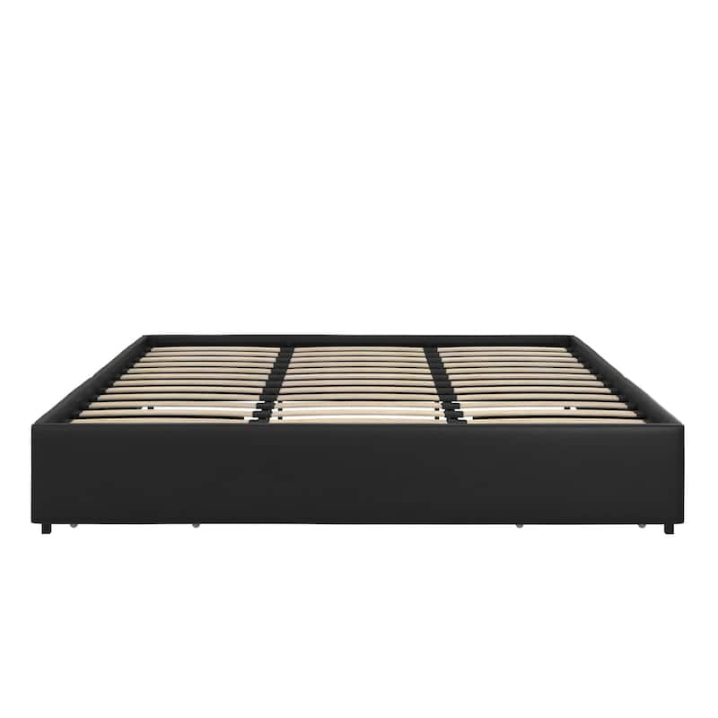 Avenue Greene Maggie Upholstered King Platform Bed with Storage