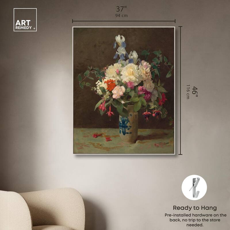 Lambdin Vase of Flowers Canvas by Art Remedy