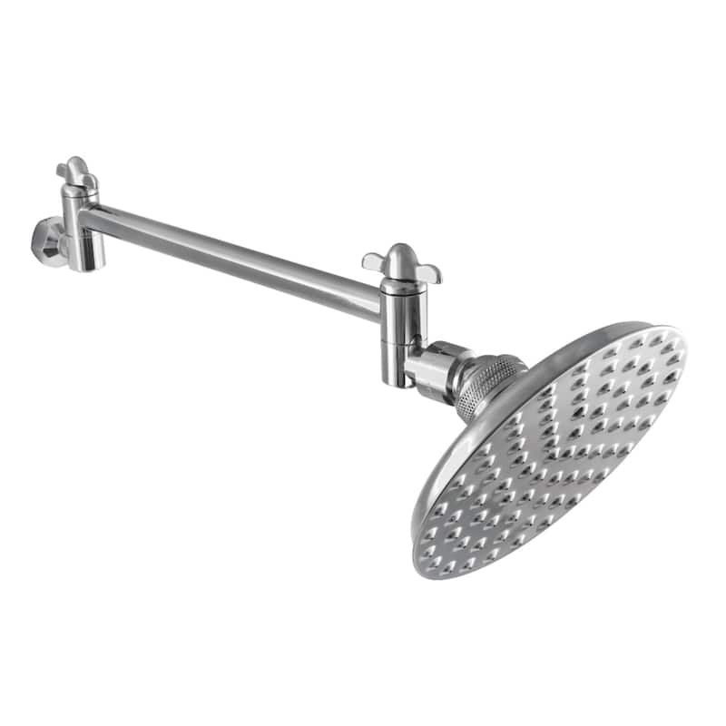 Kingston Brass Victorian 5" Showerhead with High Low Adjustable Arm - Polished Chrome
