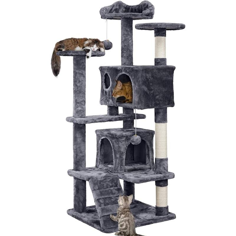 54in Cat Tree Tower Condo Furniture Scratch Post