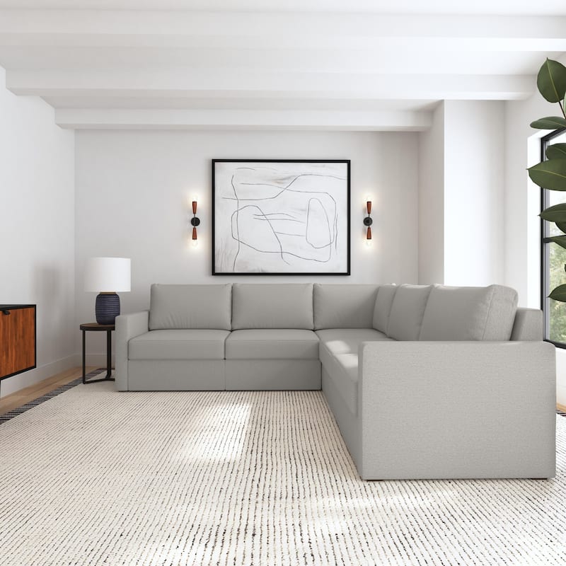 Flex 5-Seat Modular Sectional with Standard Arms by Flexsteel - 103" x 35" x 103"