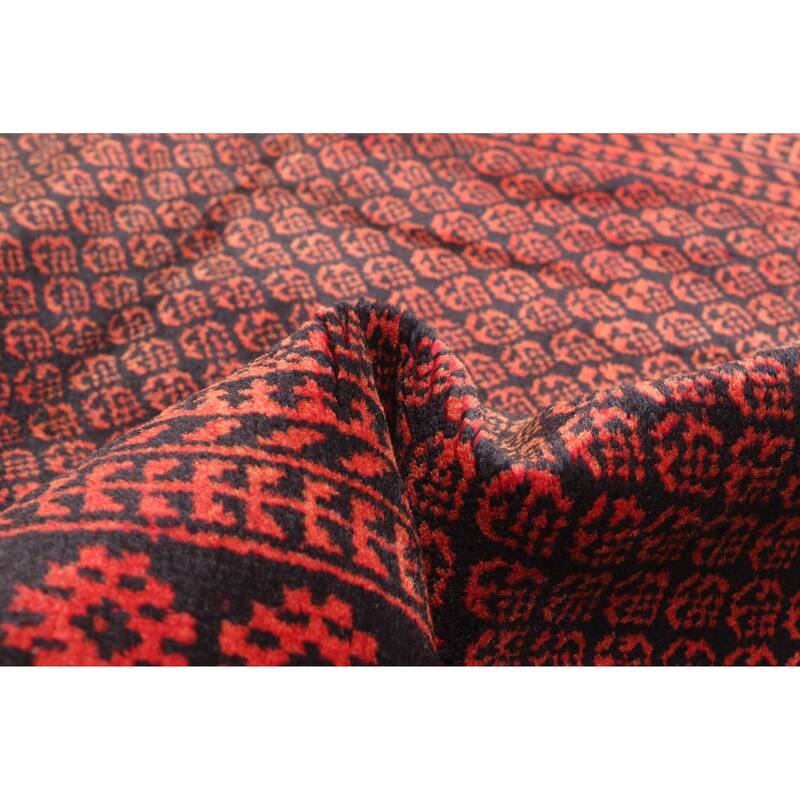 ECARPETGALLERY Hand-knotted Teimani Black Wool Rug - 2'10 x 4'6