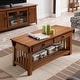 preview thumbnail 1 of 10, Leick Home Mission Impeccable Coffee Table Brown - Wood