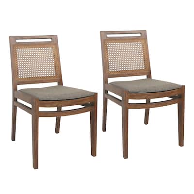 Bingham Teak Upholstered Dining Chair (Set of 2)