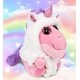 preview thumbnail 4 of 4, DolliBu Sparkle Eyes Pink Dinosaur Unicorn Plush Stuffed Animal Toy - 6 inches
