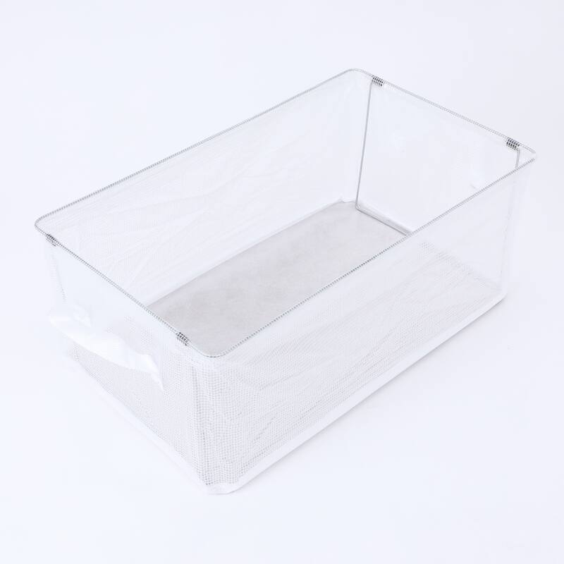 Storage Cube, PVC Storage Bin with Handles for Shelves Closet, 1 Pack Collapsible Storage Basket for Organizing Clothes Books