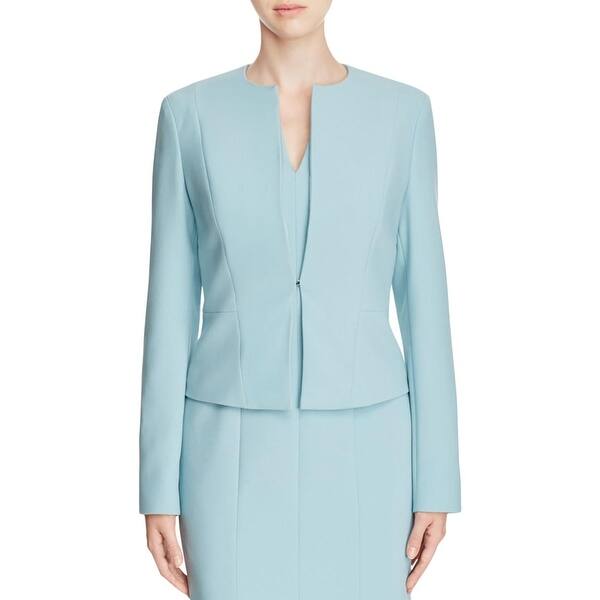 Shop Hugo Boss Womens Casual Blazer Woven Collarless Free