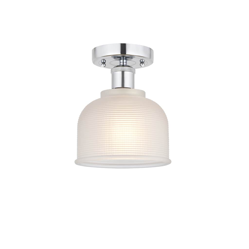 Innovations Lighting Edison Dayton - 1 Light 6" Semi-Flush Mount