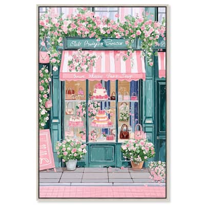 Whimsical Storefront Canvas by Art Remedy