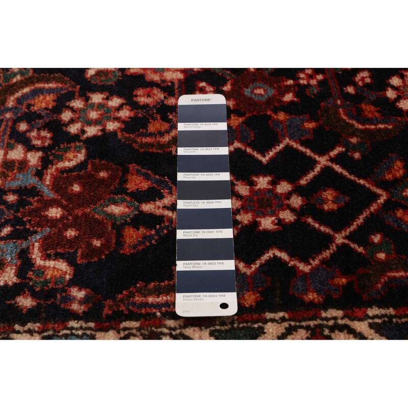 ECARPETGALLERY Hand-knotted Andelz Navy Wool Rug - 3'6 x 9'4