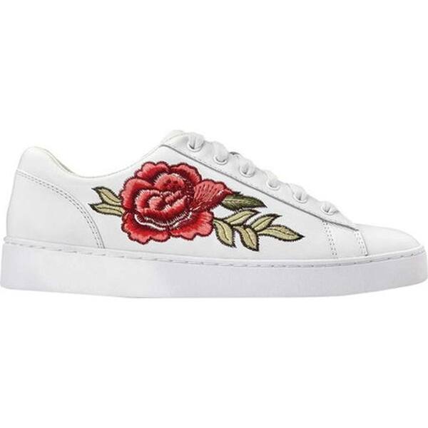 Shop Vionic Women S Syra Lace Up Sneaker White Floral Leather