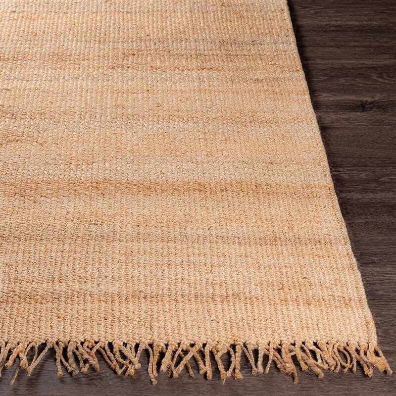 Hand-woven Andira Natural Fiber Jute Area Rug - 2'3" x 4' - 2'3" x 4'