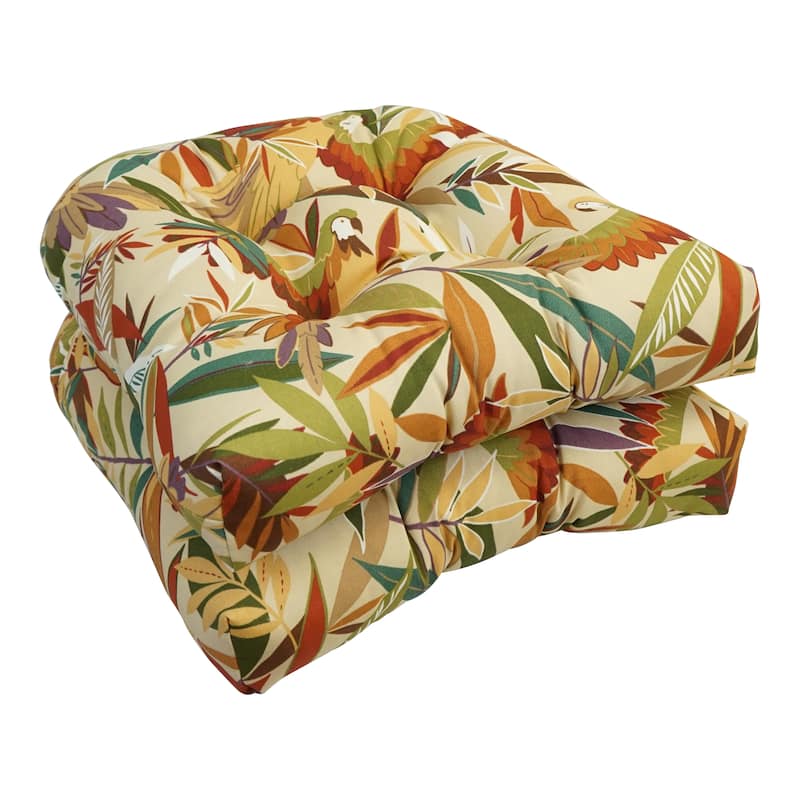 Blazing Needles 19-inch U-Shaped Dining Chair Cushions (Set of 2)