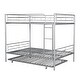 preview thumbnail 5 of 32, Full Over Full Metal Bunk Bed with Trundle