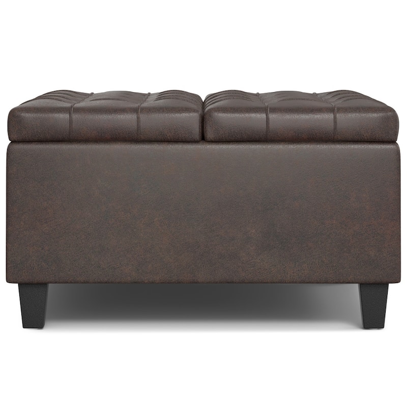 Harrison Small Square Coffee Table Storage Ottoman