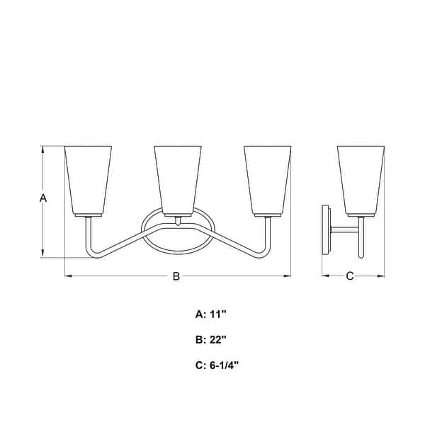 Vaxcel Lighting W0440 Beverly 3 Light 22