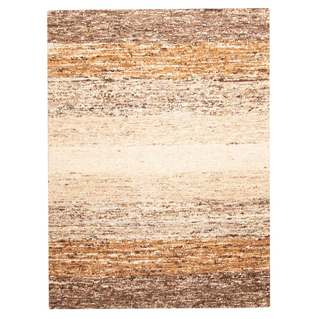 ECARPETGALLERY Braid weave Sienna Cream Wool Rug - 5'3 x 7'3