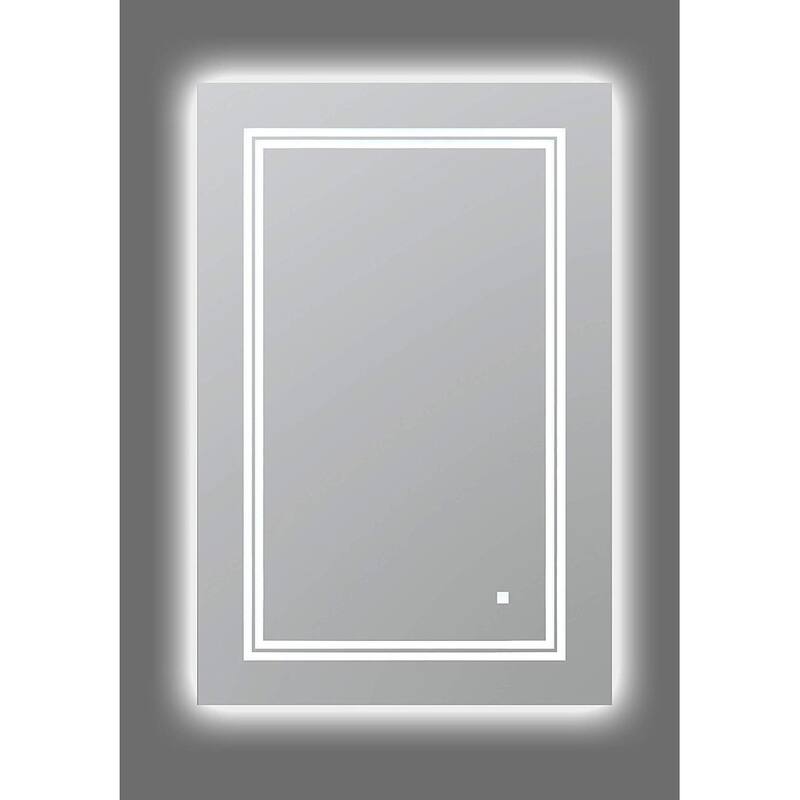 AQUADOM Soho Led Lighted Mirror for Bathroom Defogger, Backlit and Front-Lit