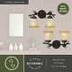 preview thumbnail 4 of 7, Sierra 2-Light 15 in. W Black Walnut Rustic Bathroom Vanity Lighting Fixture, Creme Glass Shade, Dimmable, Pine Cone, Wall Mount