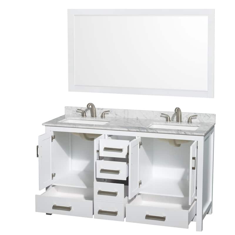 Wyndham Collection WCS141460DCMUS3M58 Sheffield 60" Free Standing