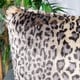 preview thumbnail 4 of 2, SAFAVIEH 20-inch Faux Black Leopard Leopard Decorative Pillow