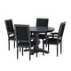 preview thumbnail 44 of 62, Mores Upholstered 5 Piece Circular Dining Set by Christopher Knight Home