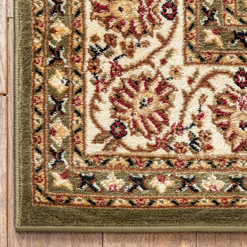 Well Woven Ariana Palace Green Runner Rug - 2' 3" x 7' 3"