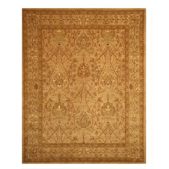 Hand-tufted Wool Beige Traditional Oriental Morris Rug