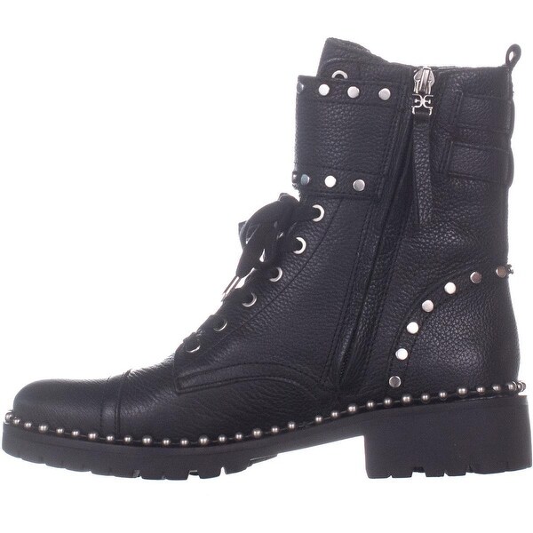sam edelman jennifer studded combat boots black