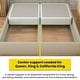 preview thumbnail 7 of 10, Onetan 4-Inch Wooden Box Spring, Low Profile Split Bed Foundation Ideal for Mattress, No Assembly Needed, White & black.