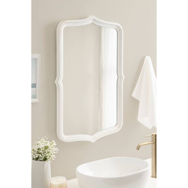 Kate and Laurel Preble Decorative Scallop Wall Mirror