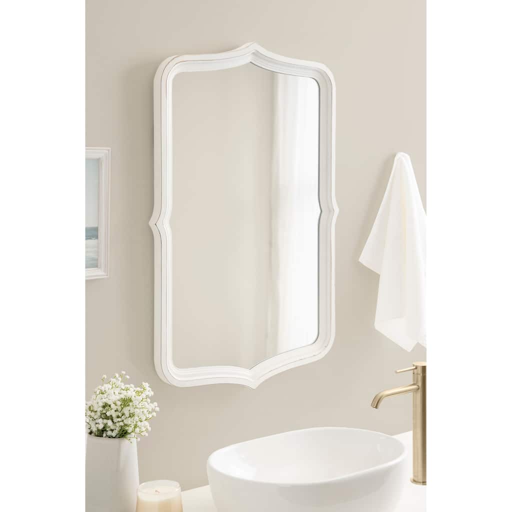 Kate and Laurel Preble Decorative Scallop Wall Mirror