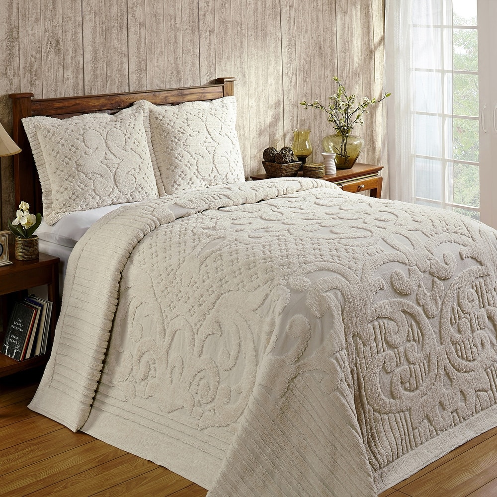 Better Trends Ashton Collection in Medallion Design 100% Cotton Tufted Unique Luxurious Machine Washable Tumble Dry