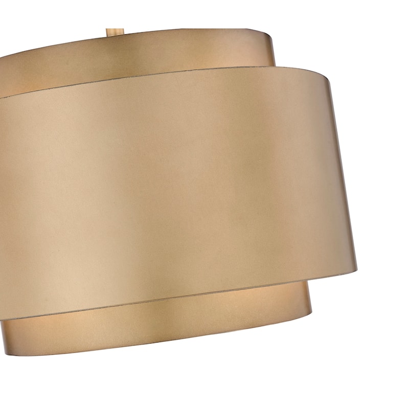 Z-Lite 739P32 Harlech 4 Light 33" Wide Drum Chandelier