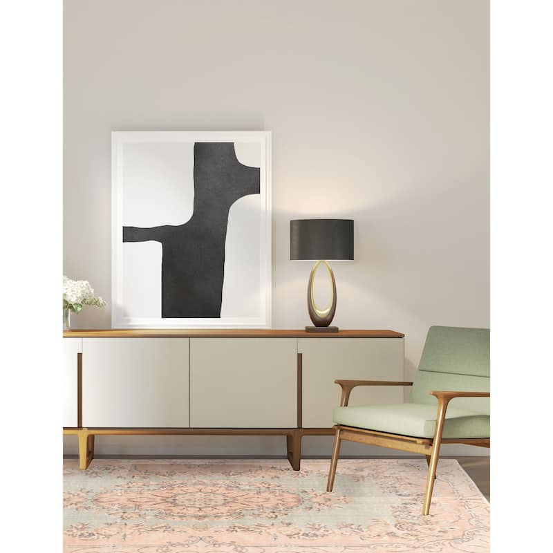 ECARPETGALLERY Hand-knotted Antalya Vintage Light Green Wool Rug - 5'9 x 10'0