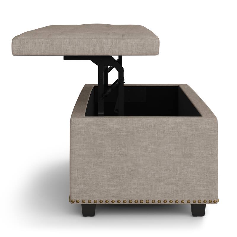 WYNDENHALL Springfield 44 inch Wide Traditional Rectangle Storage Ottoman