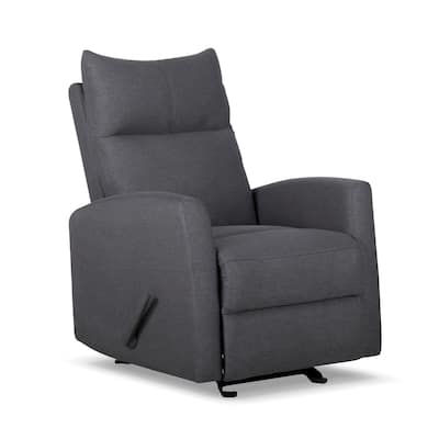 Modern Manual Glider Recliner Single Reclining Sofa Chair Multi-Functional Living Room Fabric Lounge Chaise with Padded Backrest