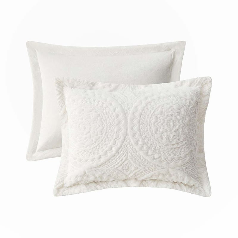 Embroidered Medallion Ultra Plush Comforter Mini Set