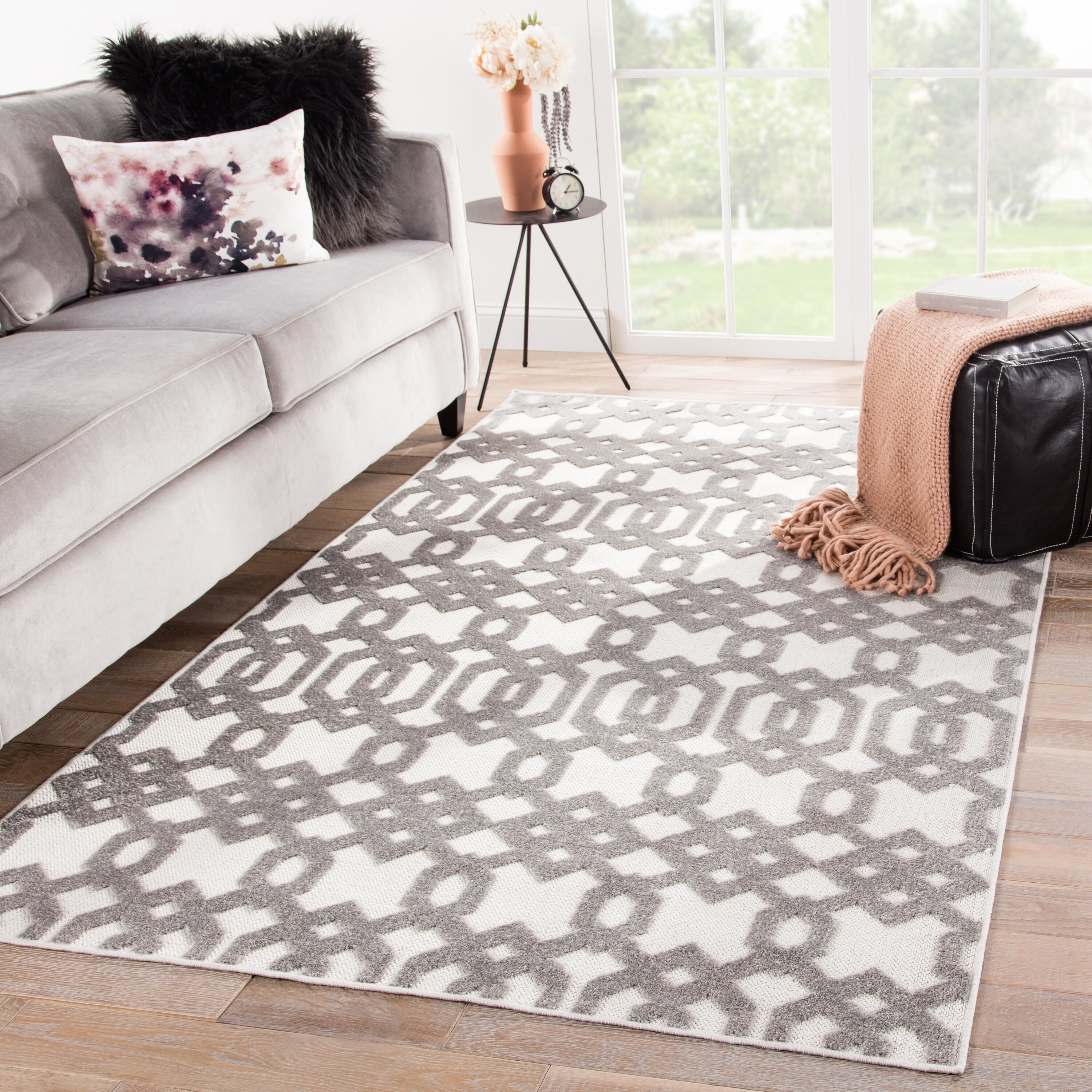 Nikki Chu Nolita Indoor/ Outdoor Trellis Area Rug