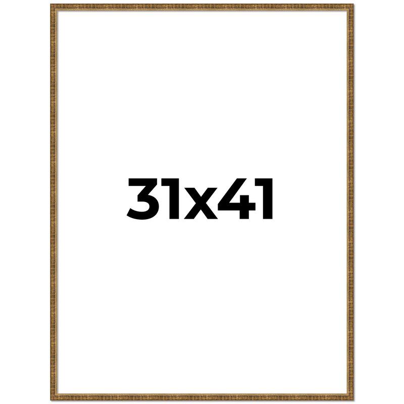 31x41 Frame Gold Picture Frame - Complete Modern Photo Frame Includes