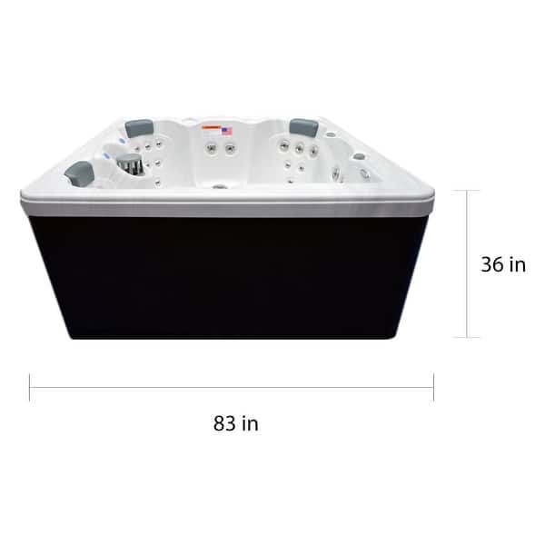 Home And Garden 5 Person 51 Jet Spa With Stainless Jets And Ozone 80 X80 X34 Overstock 5184216
