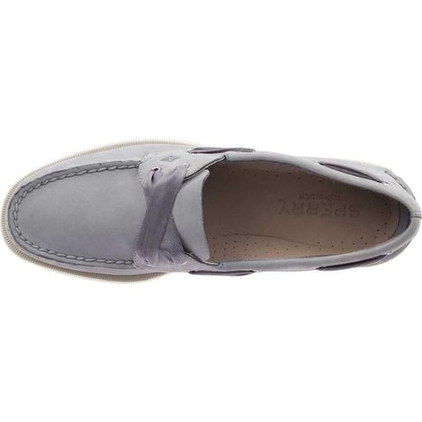 sperry satin lace boat shoe