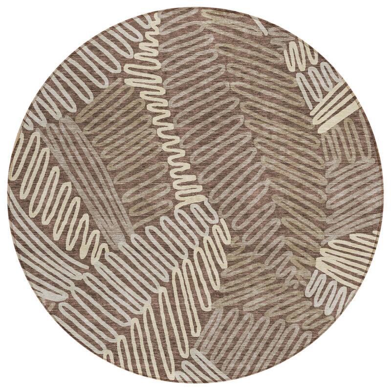 HomeRoots Floral Transitional Rectangle Outdoor Rug