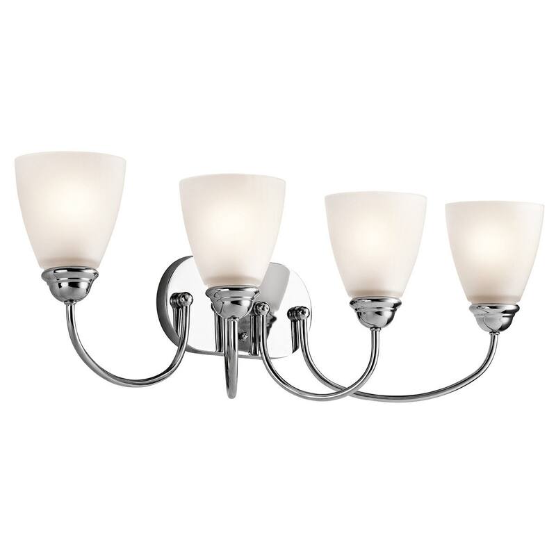 Kichler Jolie 4 Light 28" Wide LED Bathroom Vanity Light with Satin
