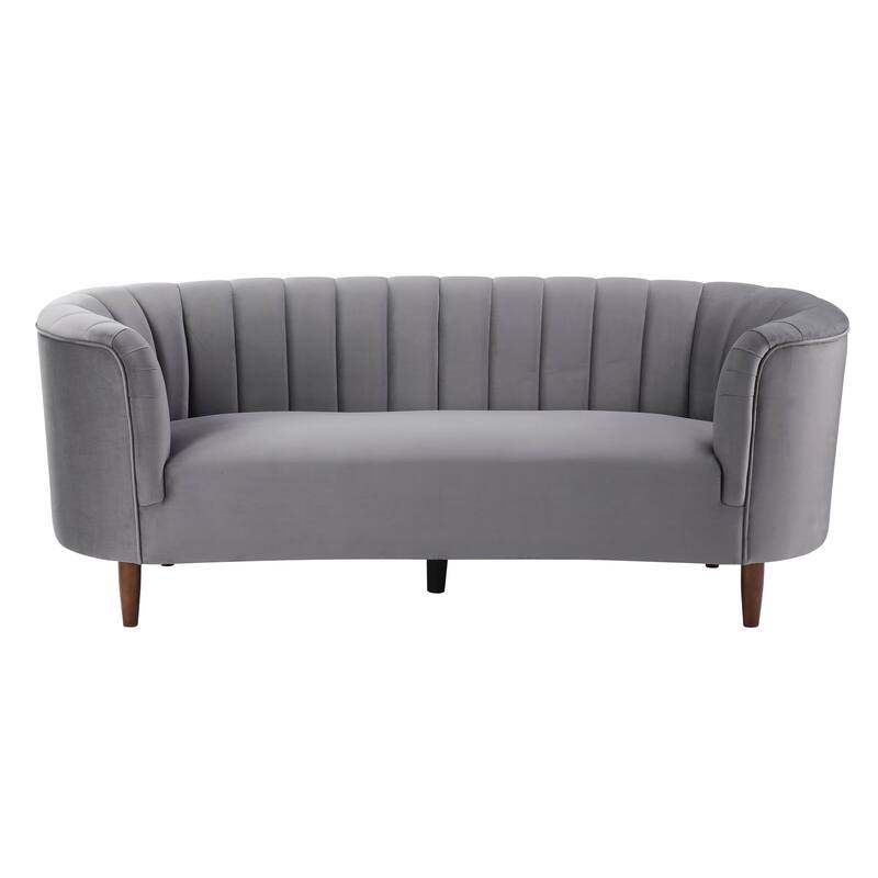 Yanna Tufted Sofa with Wooden Leg