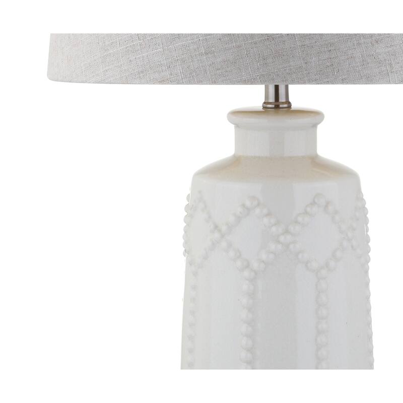 Pineapple 26" Ceramic LED Table Lamp, Cream by JONATHAN Y