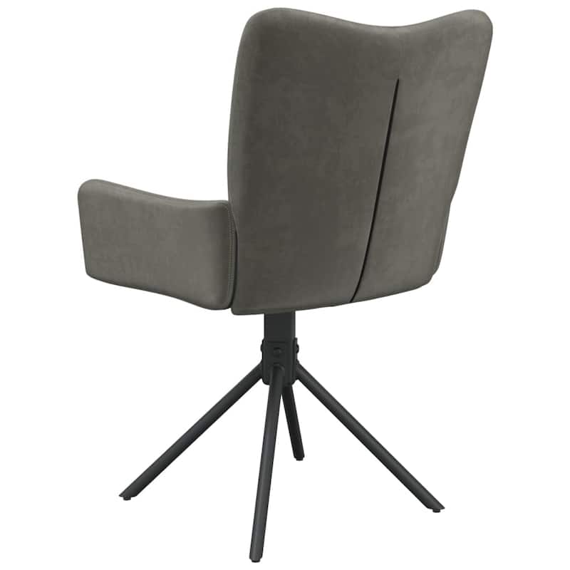 vidaXL Swivel Dining Chairs 2 Pcs Upholstered Accent Leisure Side Chair Velvet - 21.7" x 22" x 33.7"