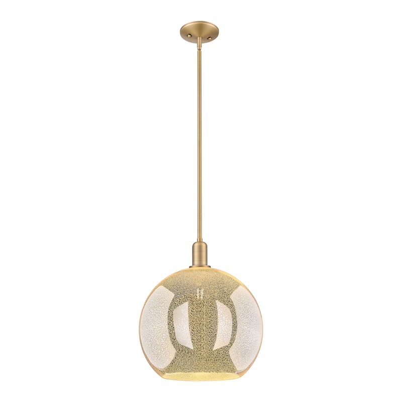 Innovations Lighting Endless Possibilities Arcadia - Athens - 1 Light 14" Stem Hung Mini Pendant - Mercury/Brushed Brass